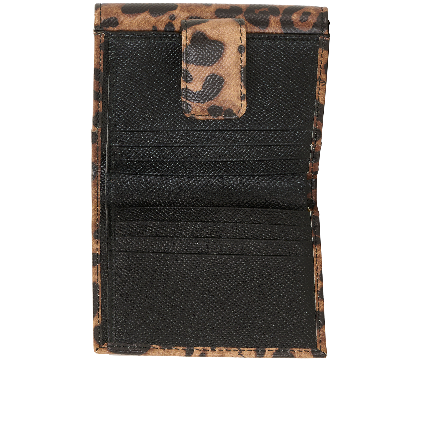 Dolce & Gabbana Leopard Print Dauphine Small Wallet, &pound;140, Accessories, Brown, Leather, Other view